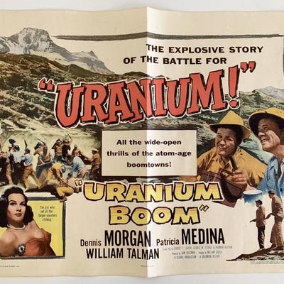 Uranium Boom vintage movie poster 