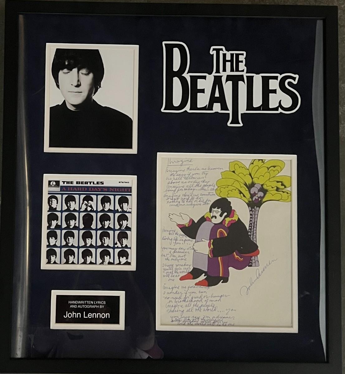 JOHN LENNON Signed Autographed Album Imagine COA hologram