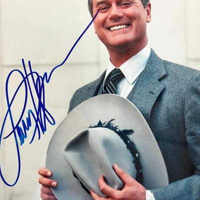 Dallas Larry Hagman signed photo