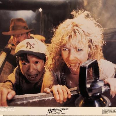Indiana Jones and the Temple of Doom original 1984 vintage lobby card