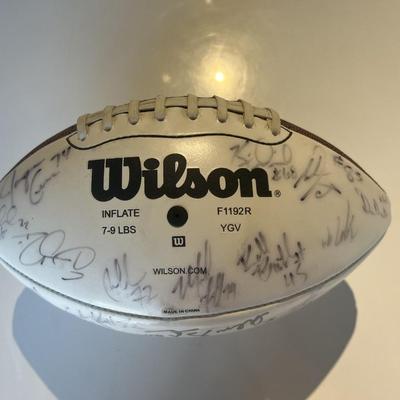 2004 Chargers team signed football. GFA authenticated