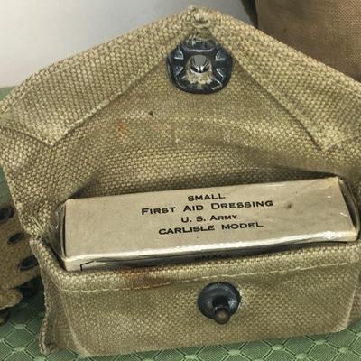 LOT22M: 1916 & 1917 Mess Kits, WWII Mess Kits & Canteens, Military Style Bags