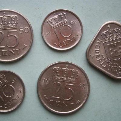 NETHERLANDS (5) Old Coins