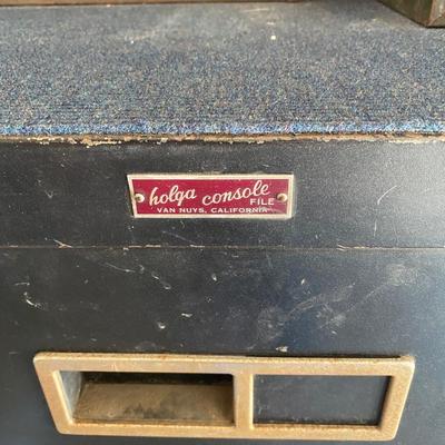 Vintage Holga Console File Organizer Cabinet Van Nuys California HUNTINGTON BEACH