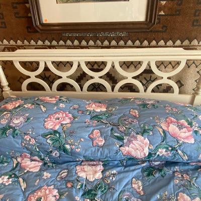 Vintage 1966 White French Provincial Full Size Bed HUNTINGTON BEACH