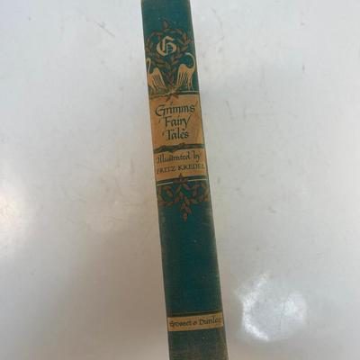 Vintage Hardcover Grimms' Fairy Tales Book 1945