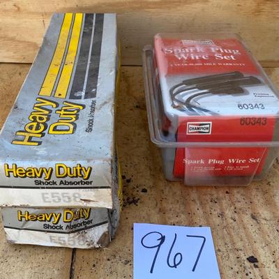 New in box Shocks And Spark Plug Wires