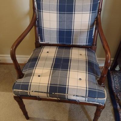 Mid Century Wood Framed Accent Chair