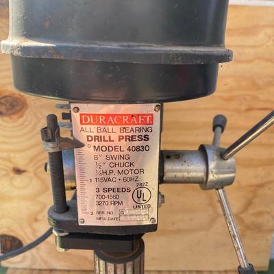 Duracraft Drill Press Model 40830