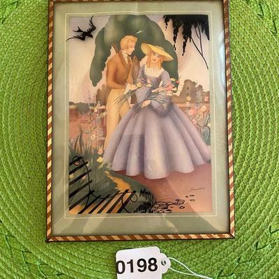 Victorian Morris and Bendien Sandre Art Couples Courting Bouquet