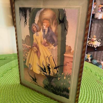 Victorian Morris and Bendien Sandre Art Couples Courting Fountain