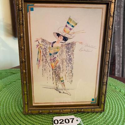 Turnowsky's Art Cabaret Striped Dress / Costume with Striped Top Hat