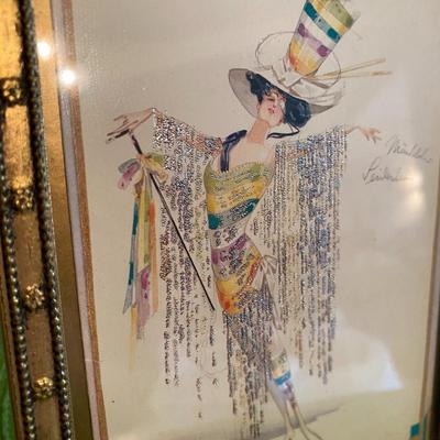 Turnowsky's Art Cabaret Striped Dress / Costume with Striped Top Hat