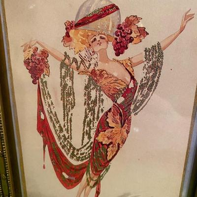Turnowsky's Art Caberet Red Wine Dress / Costume with Wine Glass Headdress