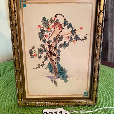 Turnowsky's Art Caberet Garden of Forbidden Fruit with Serpent and Apples