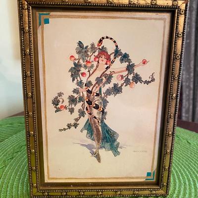 Turnowsky's Art Caberet Garden of Forbidden Fruit with Serpent and Apples