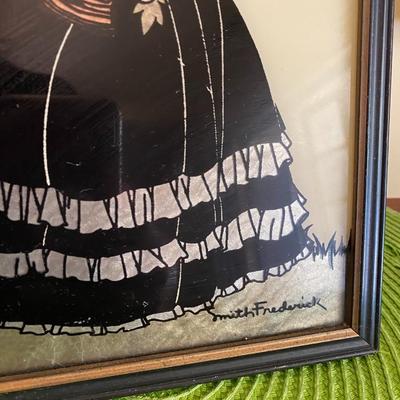 Vintage Victorian Butterfly Wing Glass by Smith Frederick