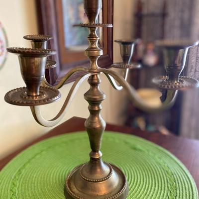 Vintage 5 Arm Brass Candelabra
