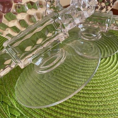 Vintage Fostoria 2 Arm Candle Holders American Pattern