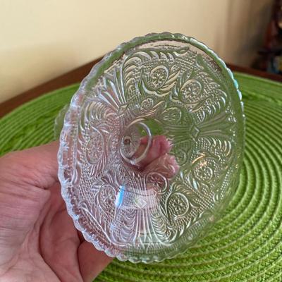 Vintage Clear Depression Glass Candle Holder