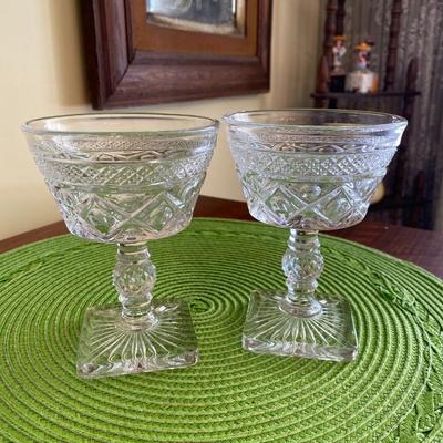 Vintage Imperial Cape Cod Stemmed Compote Clear Glassware