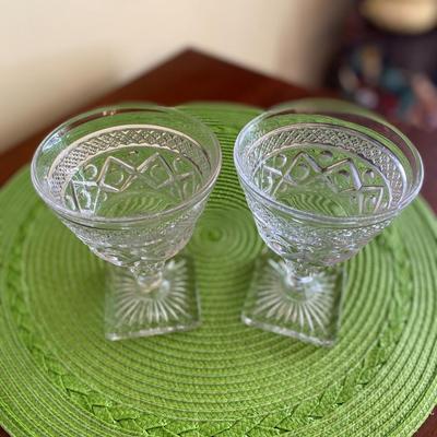 Vintage Imperial Cape Cod Stemmed Compote Clear Glassware