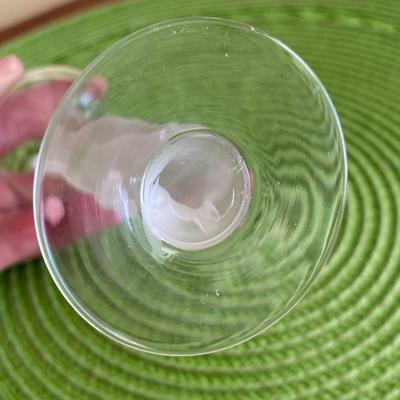 Art Nouveau Frosted Nude Female Stem Cordial Glass by Bayel France 