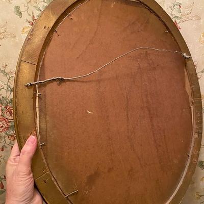 Vintage Floral Painting Signed Mary Snyder with Gilt Wood Frame