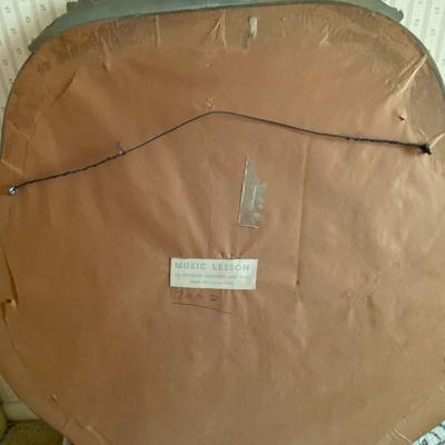 Beautiful Gilt Wood Frame and Print by Nicolas Lancret Titled The Music Lesson