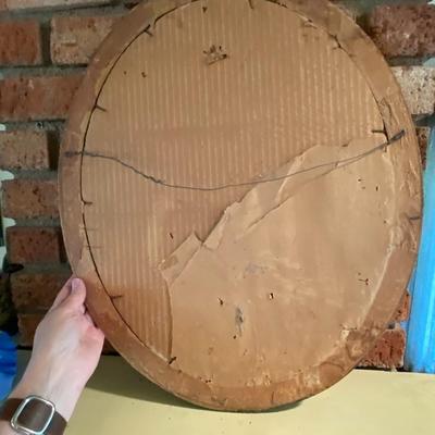 Vintage Floral Print with Wood Frame