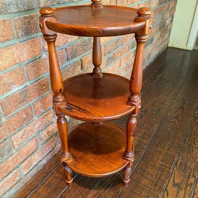 Vintage Ethan Allen Pine Plant Stand Rustic DÃ©cor