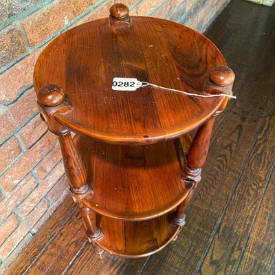 Vintage Ethan Allen Pine Plant Stand Rustic DÃ©cor