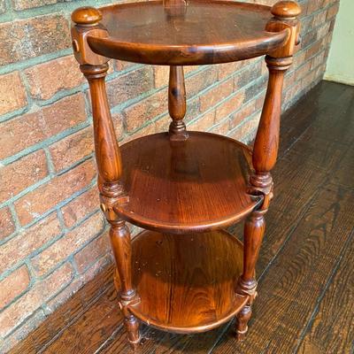 Vintage Ethan Allen Pine Plant Stand Rustic DÃ©cor