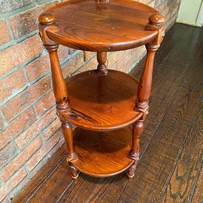 Vintage Ethan Allen Pine Plant Stand Rustic DÃ©cor