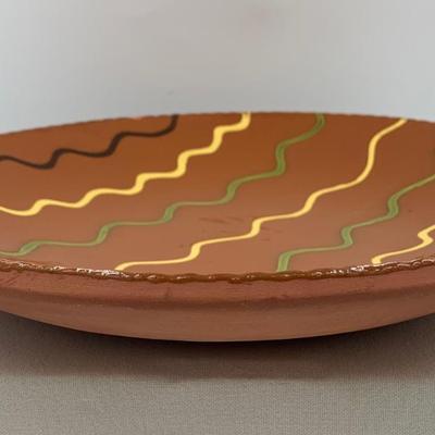Pretty decorative pottery plate