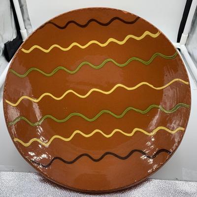 Pretty decorative pottery plate