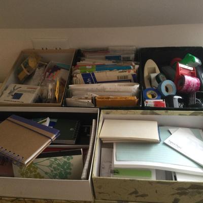 1131 Office Supply Lot Tape Labels Journals Notecards