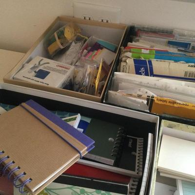 1131 Office Supply Lot Tape Labels Journals Notecards