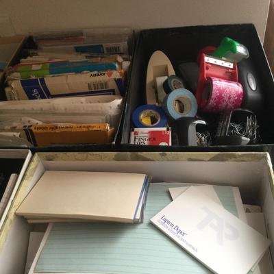 1131 Office Supply Lot Tape Labels Journals Notecards