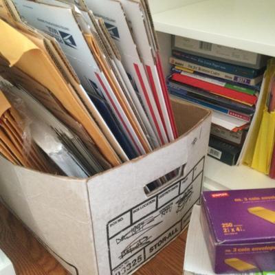 1133 Office Supply Lot Paper Envelopes Packing Mailers