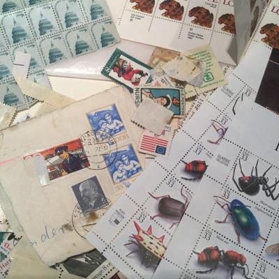 1138 Stamp Lot NEW & Cancelled