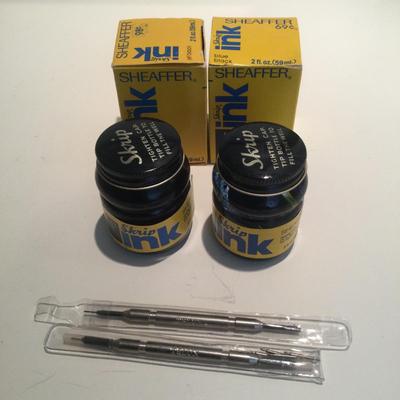 1167 Sheaffer Ink Lot and Assorted Pens Telux
