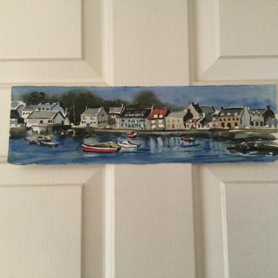 1173 Watercolor Original Seascape Nautical Scene
