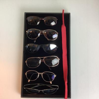Lot 1145. Six Pair of Sunglasses & One Strap