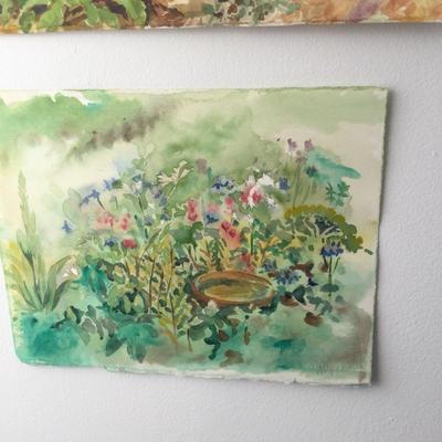 1181 Watercolor Landscape Tree Flora Paintings
