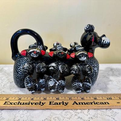 Mid-Century Poodle Decanter and Shaker Set