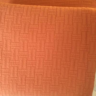1188 Twin Quilted Coral Bedspreads & Shams Lot
