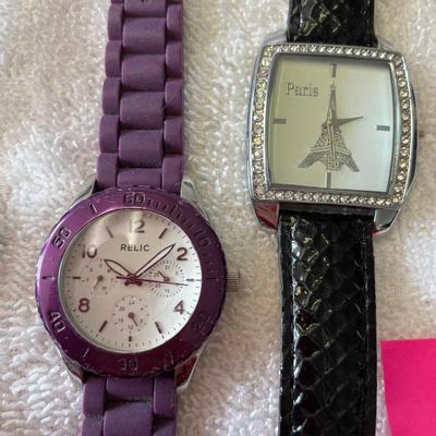 Lot of 4 Glam big face ladies watches