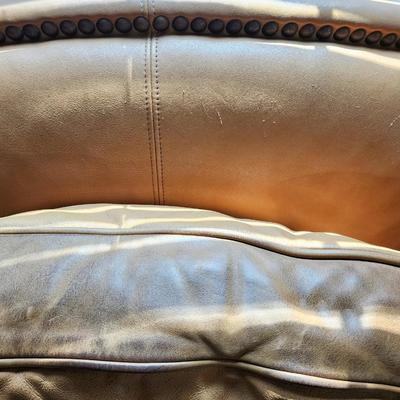 Ethan Allen Leather Sofa