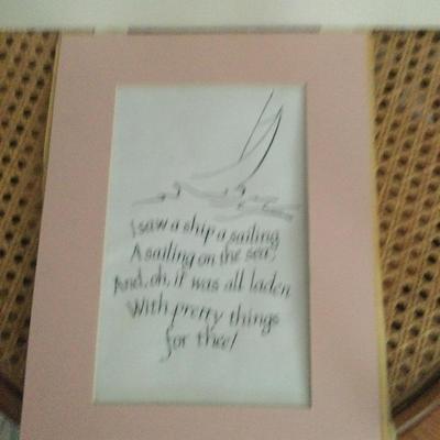 1230 Matted Quotes Sailing Ready to Frame